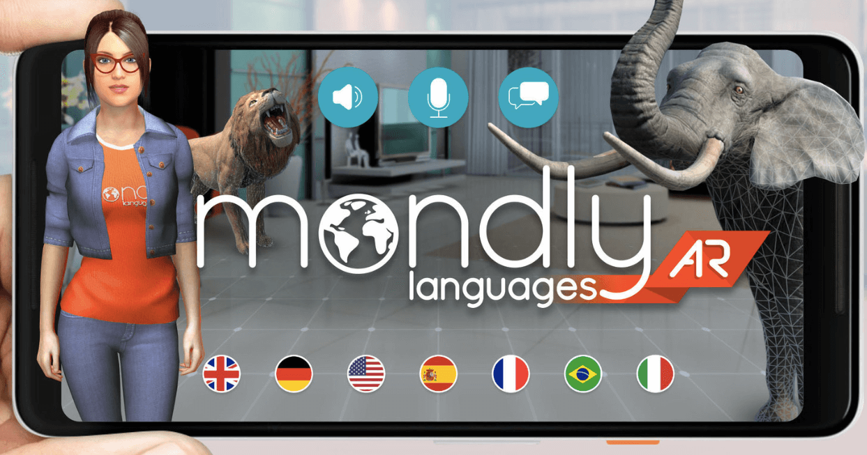 mondly ar app language