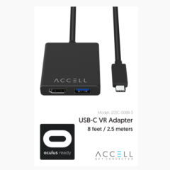 Connect to the Ultimate VR Experience with Accell’s New USB-C VR Adapter