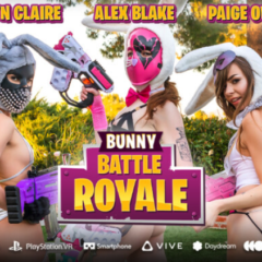 Bunny Battle Royale Feature Evelyn Claire, Alex Blake, Paige Owens, and Taylor Blake From WankzVR